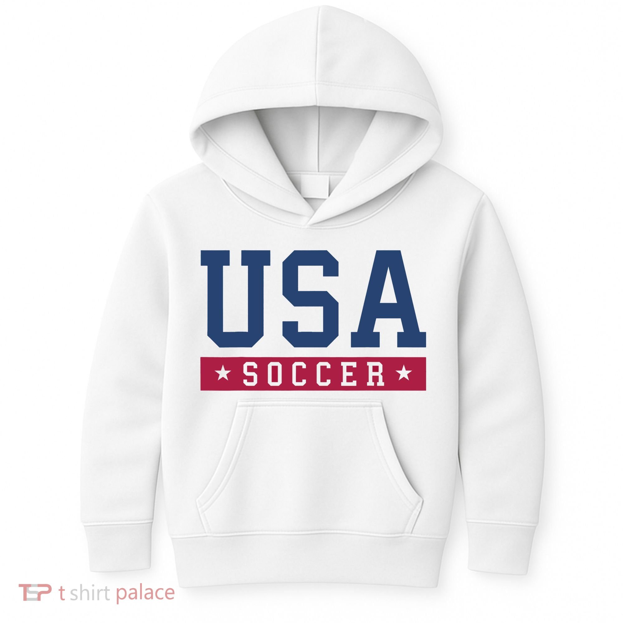 USA Soccer Fan Kids Hoodie