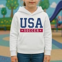USA Soccer Fan Kids Hoodie thumb 3