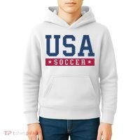 USA Soccer Fan Kids Hoodie thumb 4