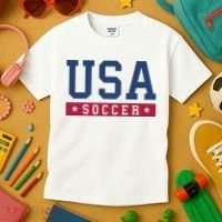 USA Soccer Fan Kids T-Shirt thumb 3