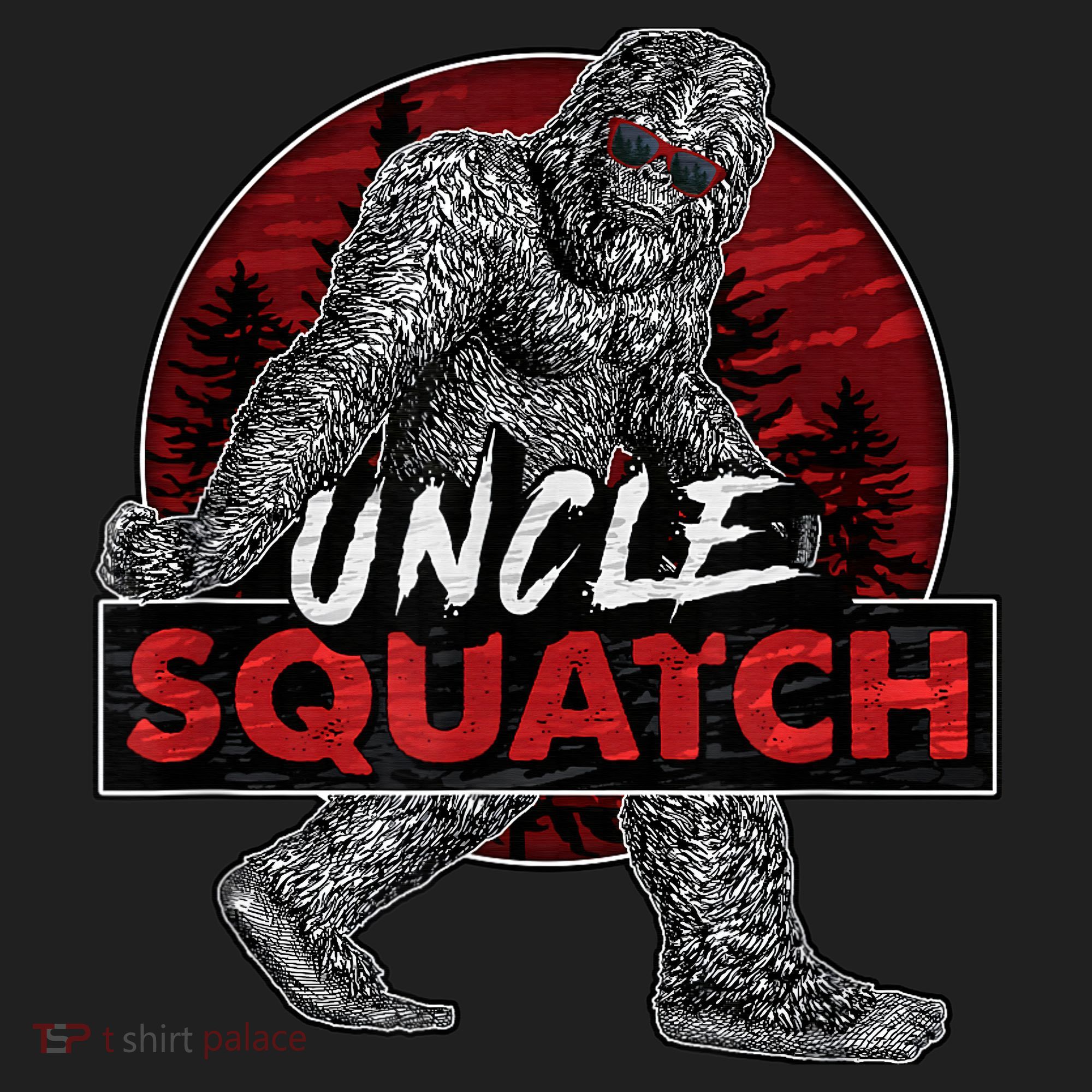  Uncle Squatch - Funny, Cool Bigfoot Sasquatch Uncle Tumbler