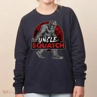  Uncle Squatch - Funny, Cool Bigfoot Sasquatch Uncle Women's Sweatshirt thumb 0