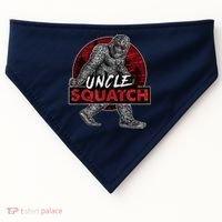  Uncle Squatch - Funny, Cool Bigfoot Sasquatch Uncle USA-Made Doggie Bandana thumb 0