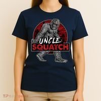  Uncle Squatch - Funny, Cool Bigfoot Sasquatch Uncle T-Shirt thumb 4