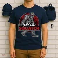  Uncle Squatch - Funny, Cool Bigfoot Sasquatch Uncle T-Shirt thumb 6