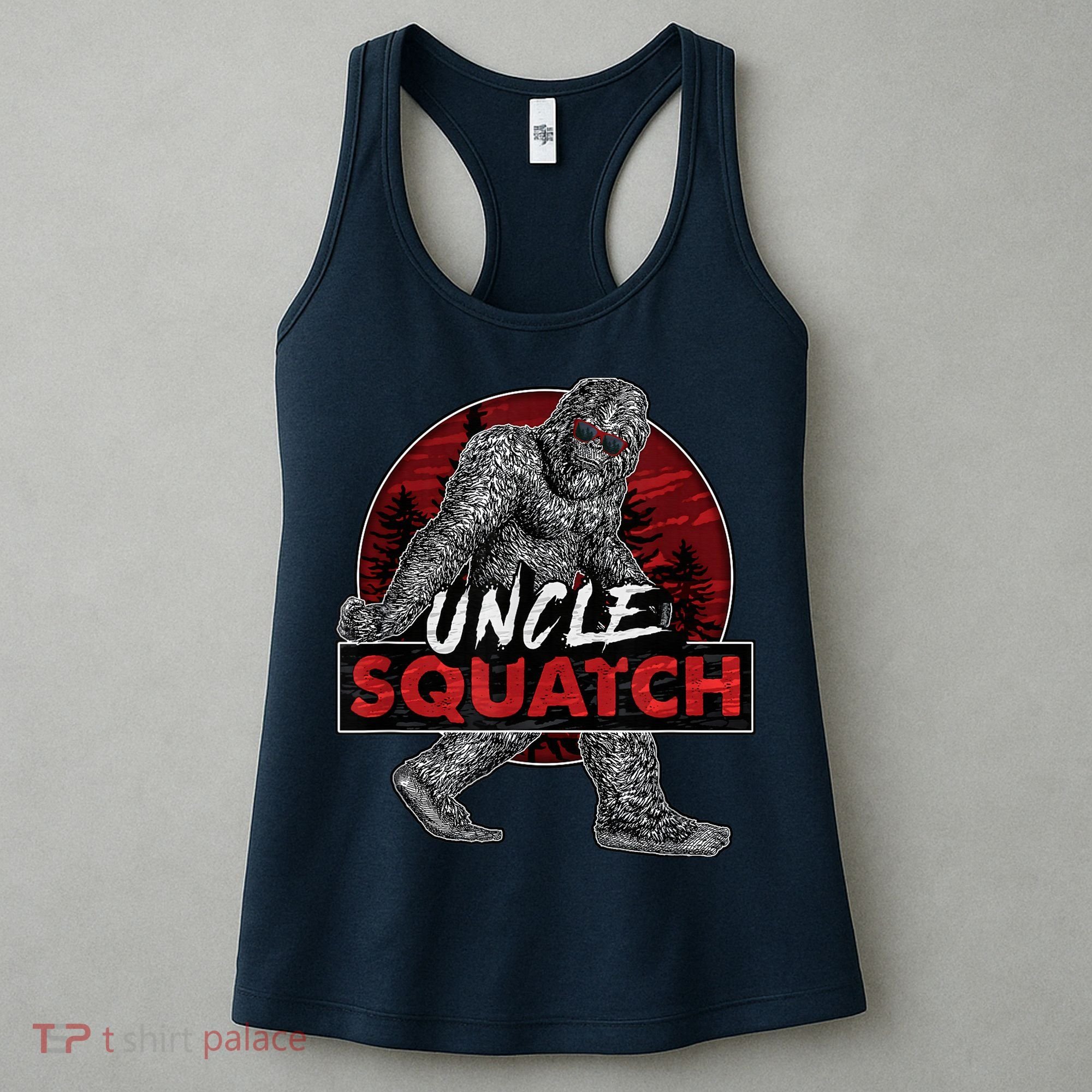  Uncle Squatch - Funny, Cool Bigfoot Sasquatch Uncle Women's Tank Top