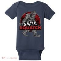  Uncle Squatch - Funny, Cool Bigfoot Sasquatch Uncle Baby Bodysuit thumb 0