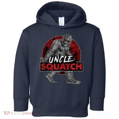  Uncle Squatch - Funny, Cool Bigfoot Sasquatch Uncle Toddler Hoodie