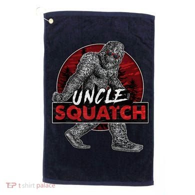  Uncle Squatch - Funny, Cool Bigfoot Sasquatch Uncle Golf Towel