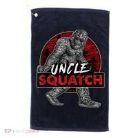  Uncle Squatch - Funny, Cool Bigfoot Sasquatch Uncle Golf Towel thumb 0