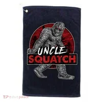  Uncle Squatch - Funny, Cool Bigfoot Sasquatch Uncle Golf Towel thumb 0