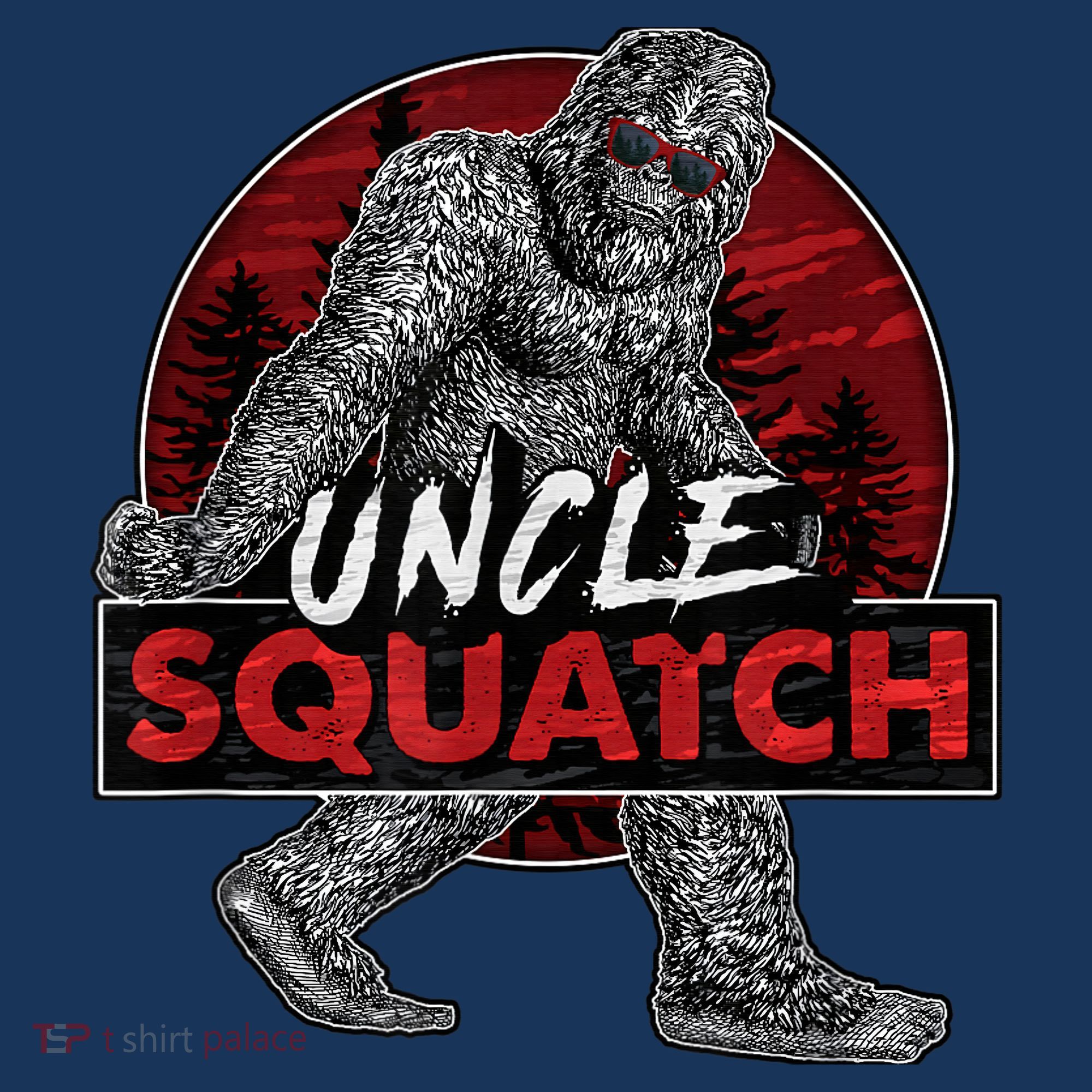 Uncle Squatch - Funny, Cool Bigfoot Sasquatch Uncle Visor