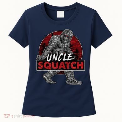  Uncle Squatch - Funny, Cool Bigfoot Sasquatch Uncle Women's T-Shirt