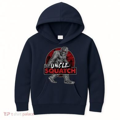  Uncle Squatch - Funny, Cool Bigfoot Sasquatch Uncle Kids Hoodie
