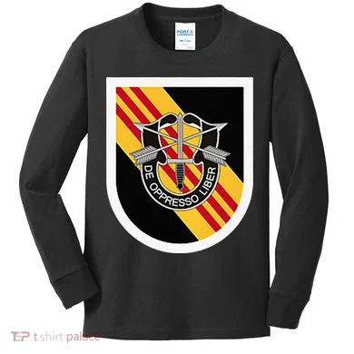 Us Special Forces 5th Special Forces Group Kids Long Sleeve Shirt