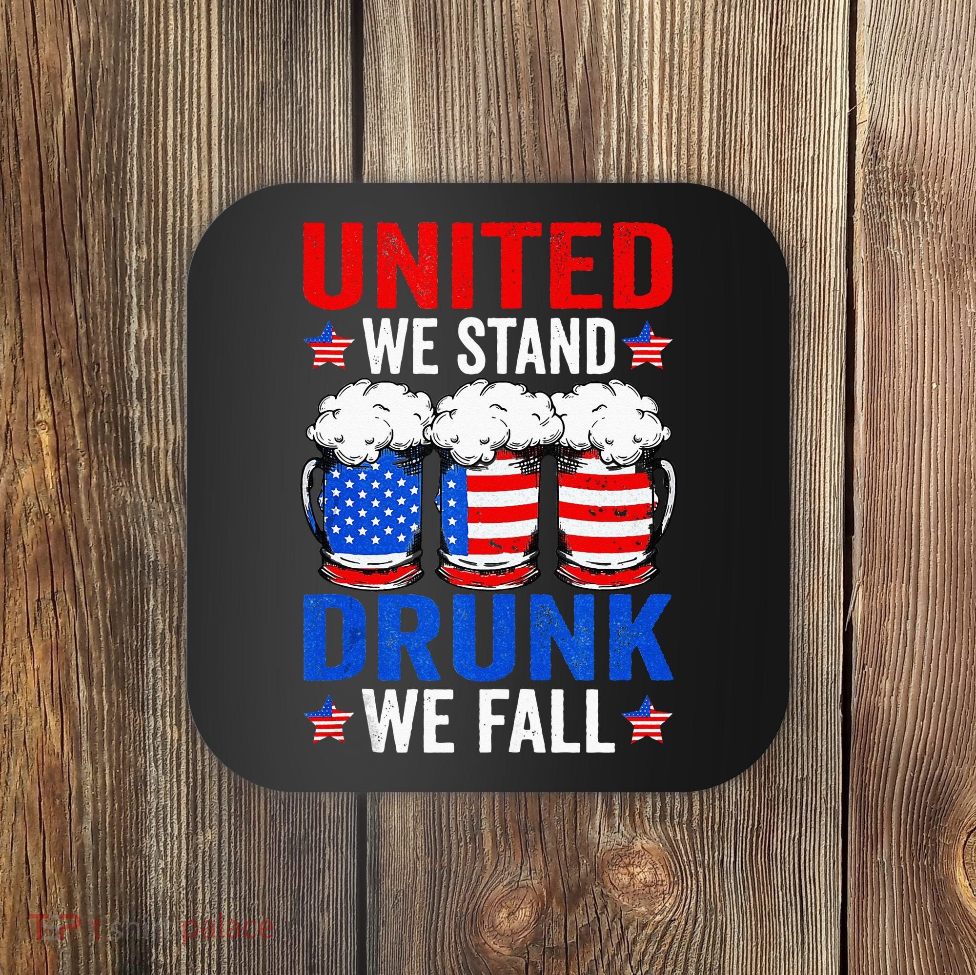 USA Sausage Funny 4th Of July Coaster