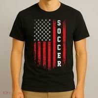 USA Soccer Fan American Flag T-Shirt thumb 3