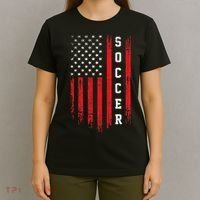 USA Soccer Fan American Flag T-Shirt thumb 4