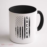 USA Soccer Fan American Flag Coffee Mug thumb 1