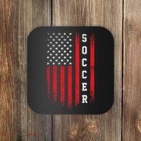 USA Soccer Fan American Flag Coaster thumb 0