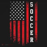 USA Soccer Fan American Flag Women's Hoodie thumb 2
