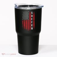 USA Soccer Fan American Flag Tumbler thumb 0