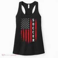 USA Soccer Fan American Flag Women's Tank Top thumb 0
