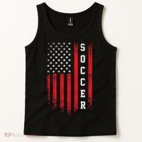 USA Soccer Fan American Flag Tank Top thumb 2