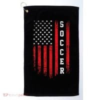 USA Soccer Fan American Flag Golf Towel thumb 0