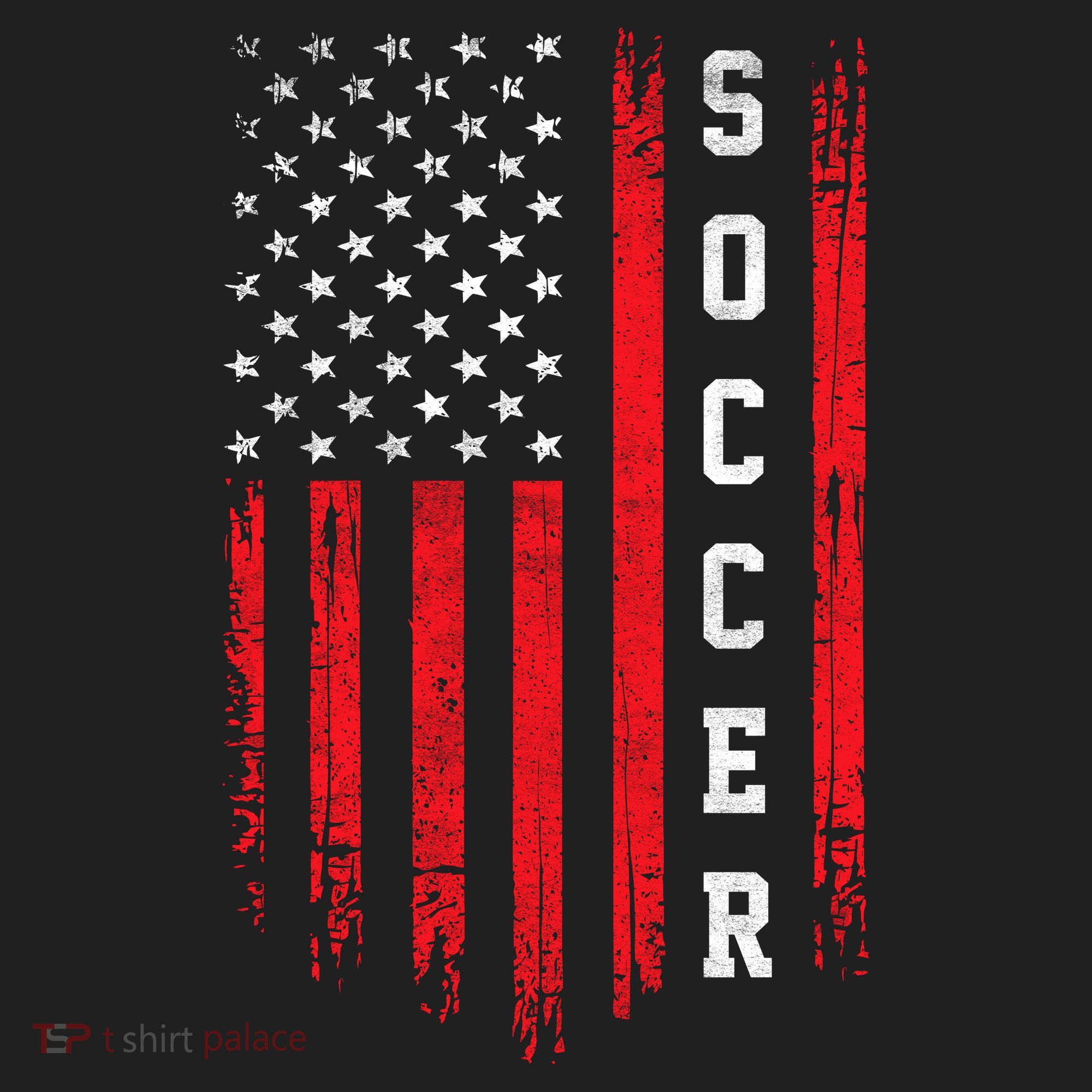 USA Soccer Fan American Flag Golf Towel
