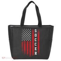 USA Soccer Fan American Flag Tote Bag thumb 0