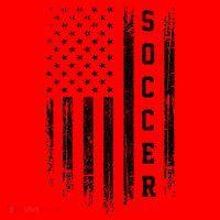 USA Soccer Fan American Flag Santa Hat thumb 1