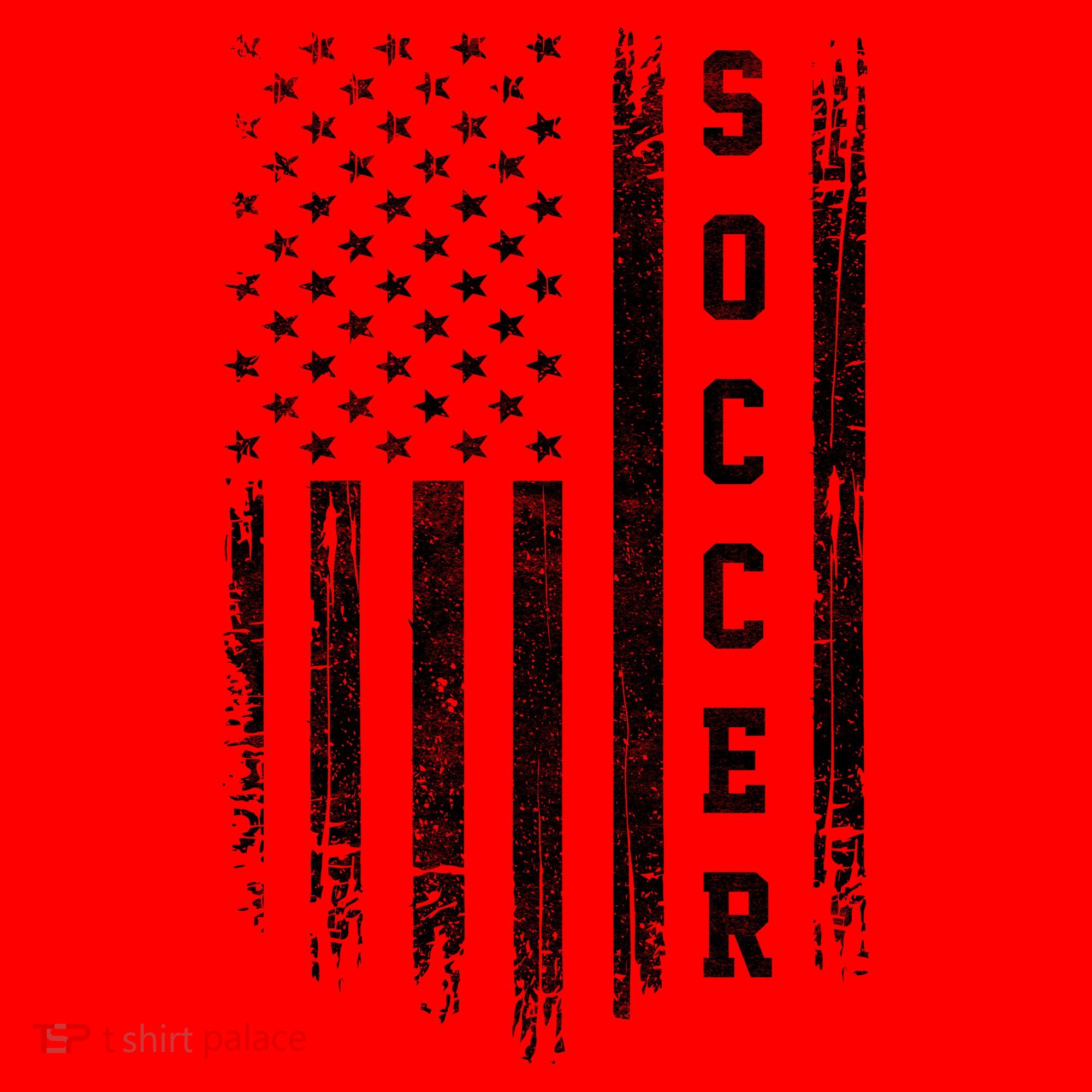 USA Soccer Fan American Flag Santa Hat