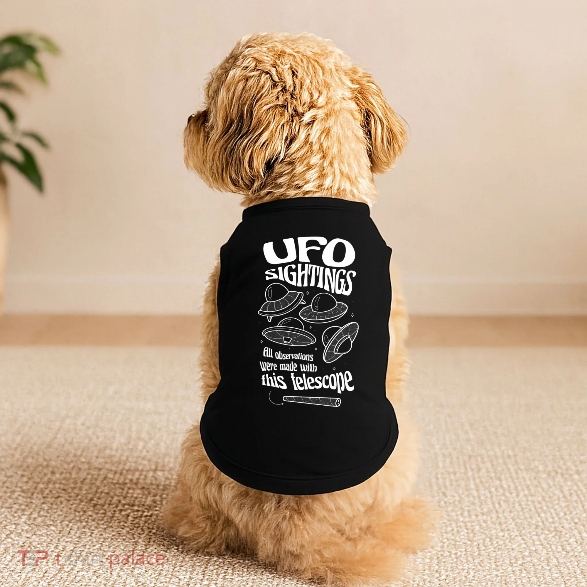 UFO Sightings Funny Doggie Tank