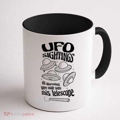 UFO Sightings Funny Coffee Mug back