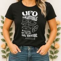 UFO Sightings Funny Women's T-Shirt thumb 2