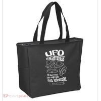 UFO Sightings Funny Tote Bag thumb 2