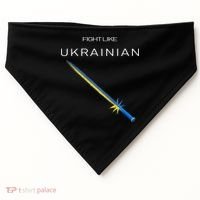 Ukrainian Sword Fight Like Ukrainian Fight Like Ukraine USA-Made Doggie Bandana thumb 0