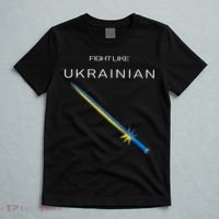 Ukrainian Sword Fight Like Ukrainian Fight Like Ukraine T-Shirt thumb 5