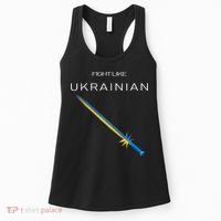 Ukrainian Sword Fight Like Ukrainian Fight Like Ukraine Women's Tank Top thumb 0