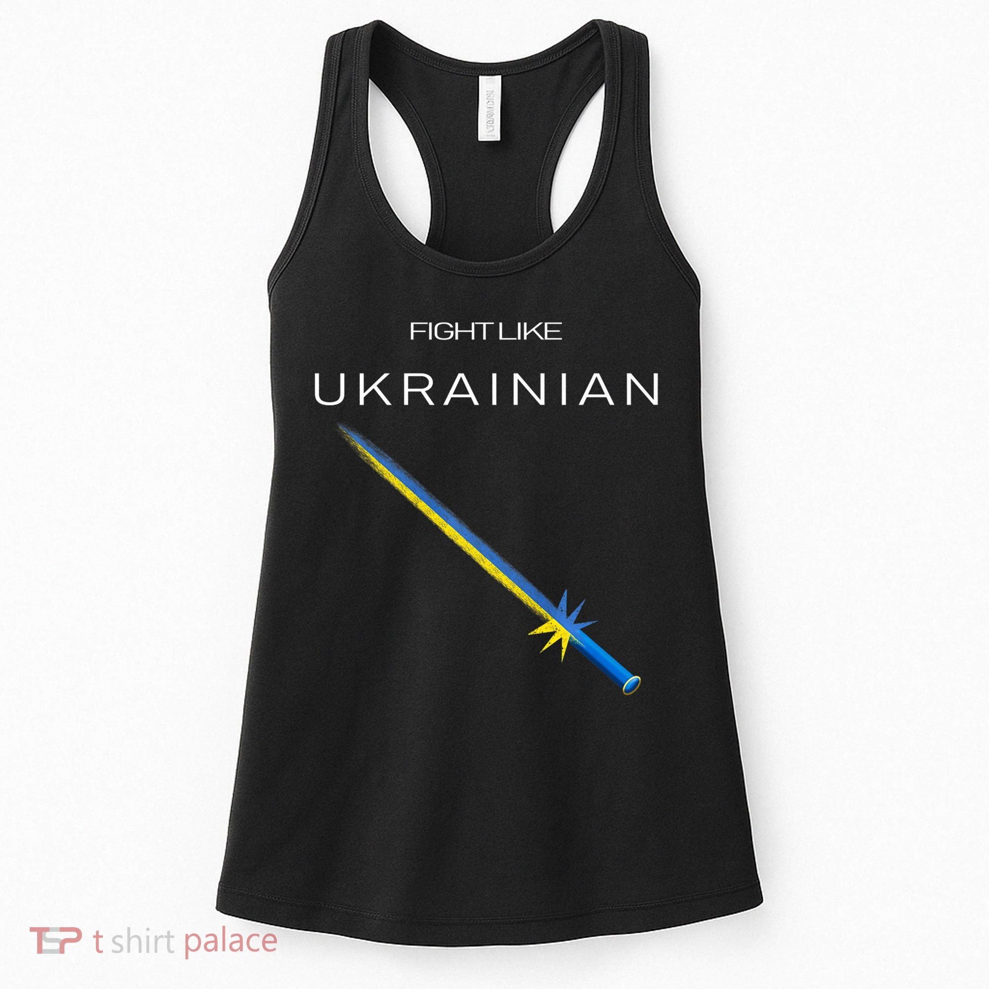 Ukrainian Sword Fight Like Ukrainian Fight Like Ukraine Women's Tank Top