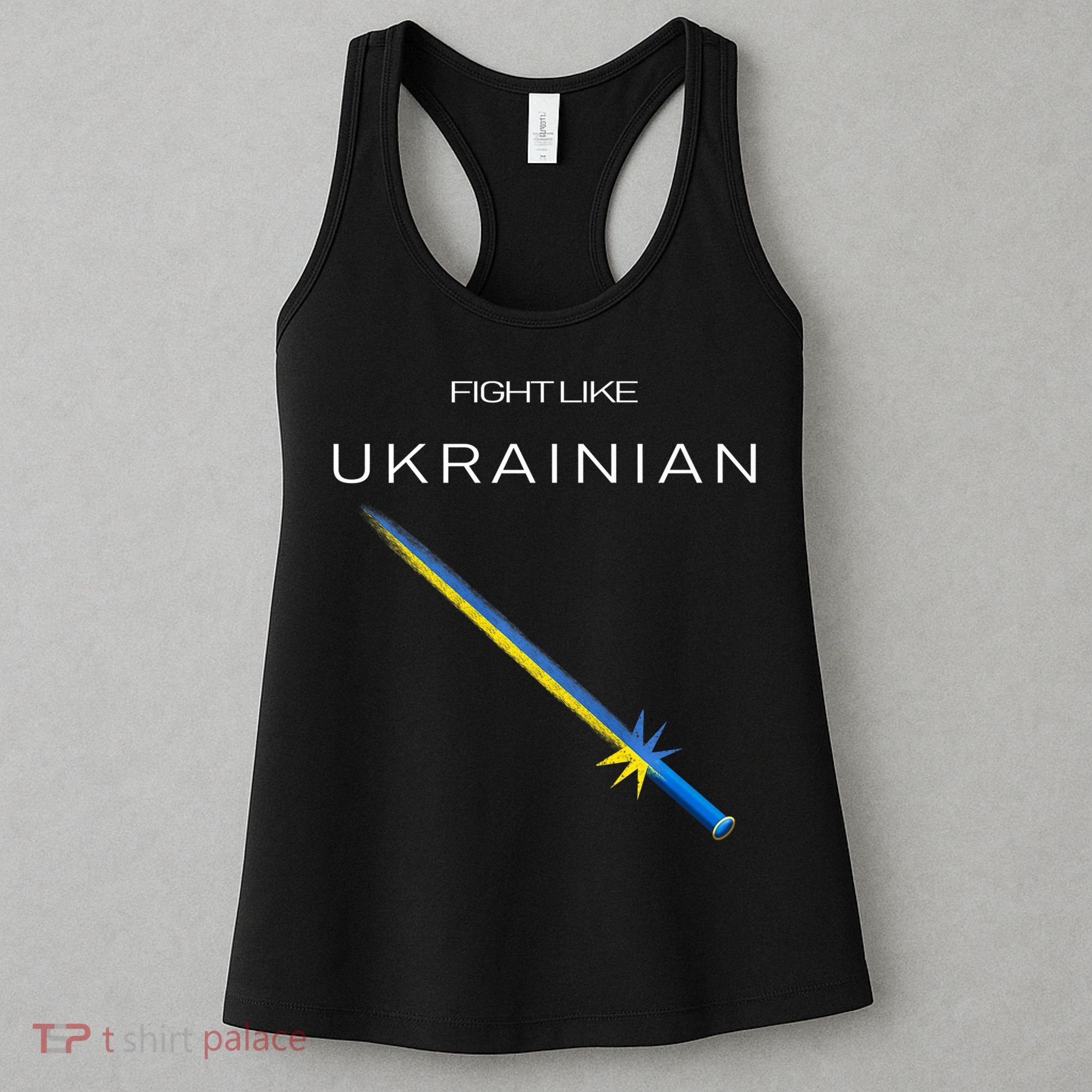 Ukrainian Sword Fight Like Ukrainian Fight Like Ukraine Women's Tank Top