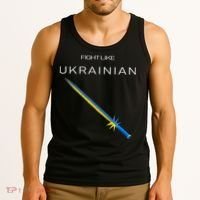 Ukrainian Sword Fight Like Ukrainian Fight Like Ukraine Tank Top thumb 3