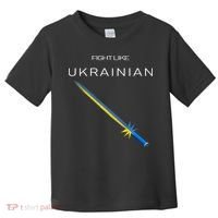 Ukrainian Sword Fight Like Ukrainian Fight Like Ukraine Toddler T-Shirt thumb 0
