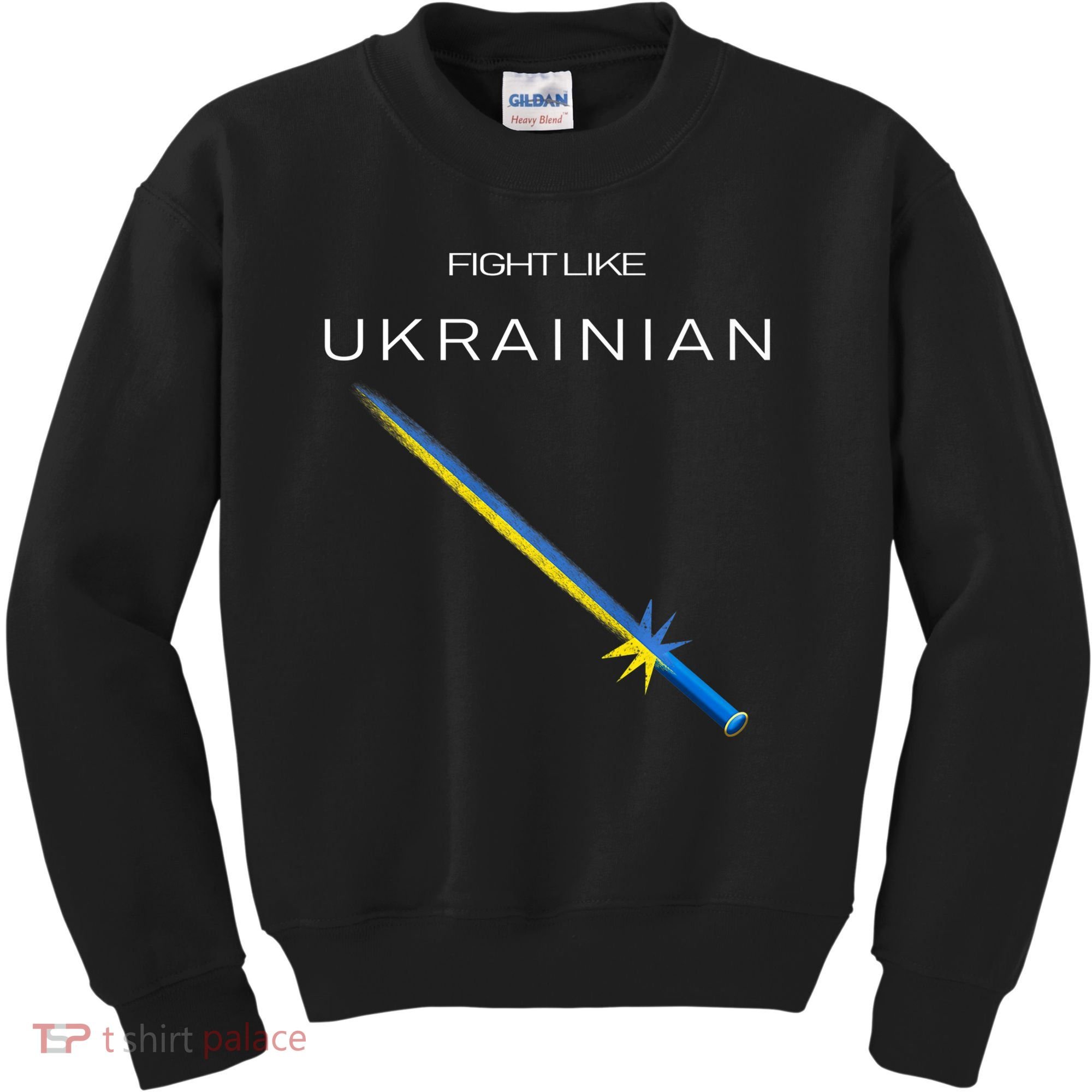 Ukrainian Sword Fight Like Ukrainian Fight Like Ukraine Kids Sweatshirt