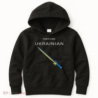 Ukrainian Sword Fight Like Ukrainian Fight Like Ukraine Kids Hoodie thumb 0