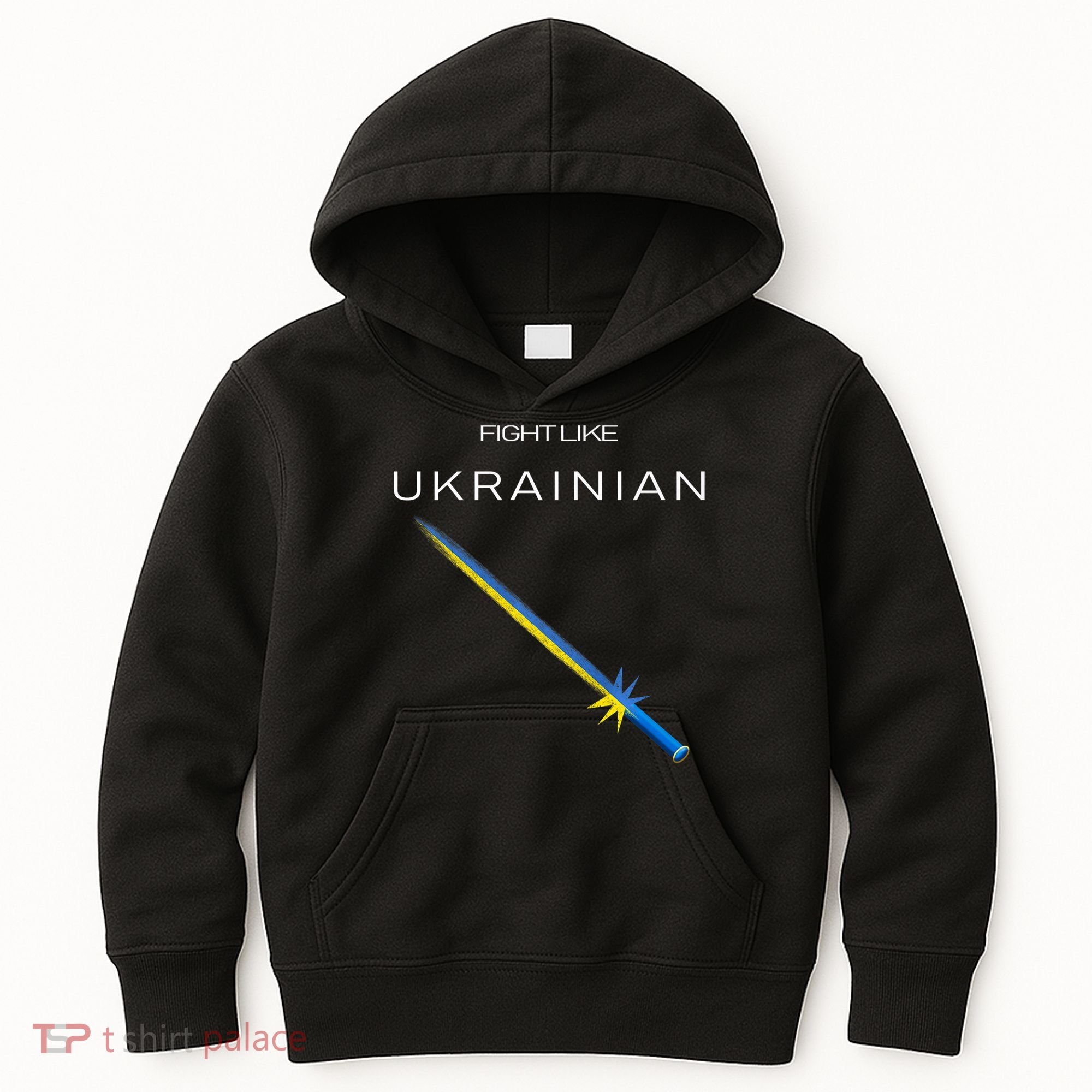 Ukrainian Sword Fight Like Ukrainian Fight Like Ukraine Kids Hoodie