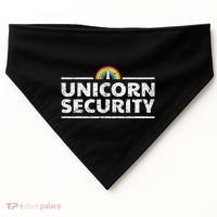 Unicorn Security Funny Cute Police Halloween Costume USA-Made Doggie Bandana thumb 0