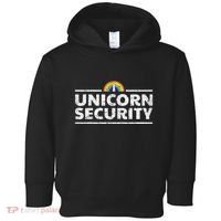 Unicorn Security Funny Cute Police Halloween Costume Toddler Hoodie thumb 0