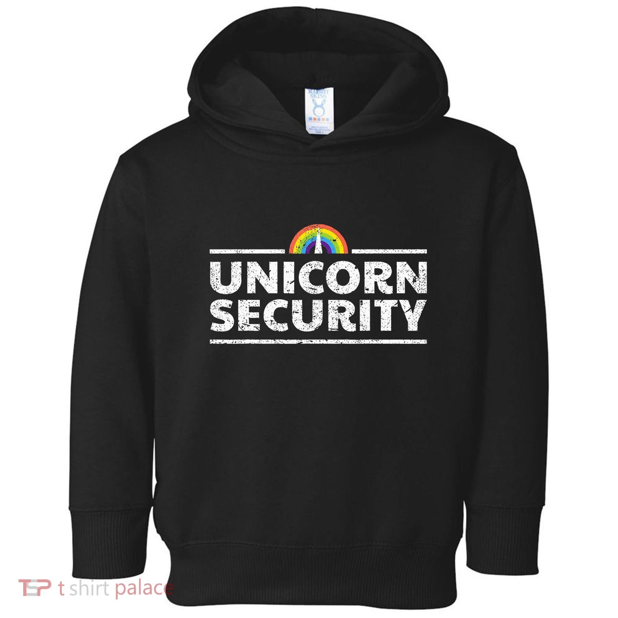 Unicorn Security Funny Cute Police Halloween Costume Toddler Hoodie